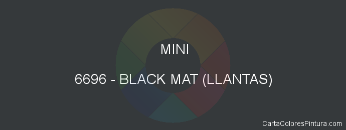 Pintura Mini 6696 Black Mat (llantas)