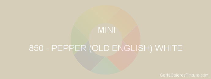 Pintura Mini 850 Pepper (old English) White