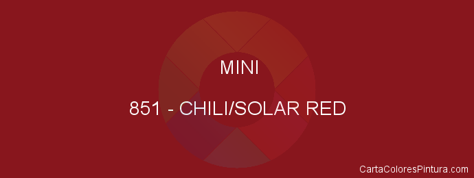 Pintura Mini 851 Chili/solar Red