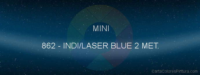 Pintura Mini 862 Indi/laser Blue 2 Met.