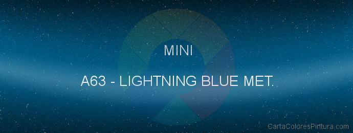 Pintura Mini A63 Lightning Blue Met.