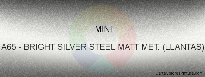 Pintura Mini A65 Bright Silver Steel Matt Met. (llantas)