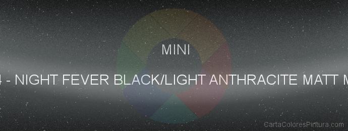 Pintura Mini B04 Night Fever Black/light Anthracite Matt Met.
