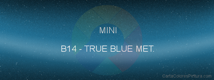 Pintura Mini B14 True Blue Met.