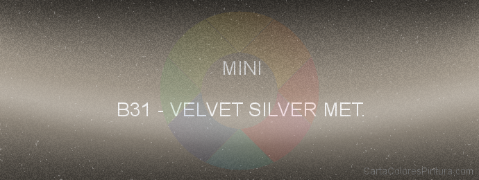 Pintura Mini B31 Velvet Silver Met.