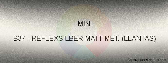 Pintura Mini B37 Reflexsilber Matt Met. (llantas)