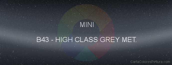 Pintura Mini B43 High Class Grey Met.