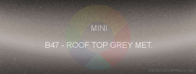 Pintura Mini B47 Roof Top Grey Met.