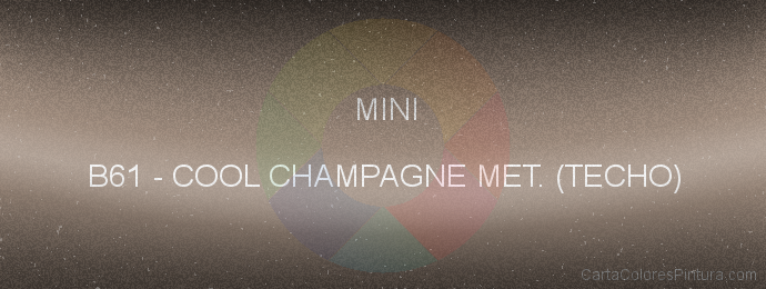 Pintura Mini B61 Cool Champagne Met. (techo)