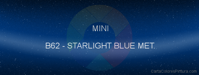 Pintura Mini B62 Starlight Blue Met.