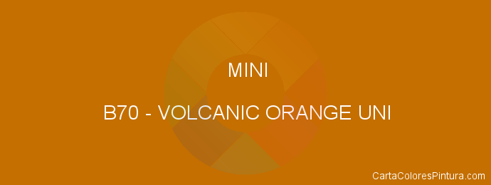 Pintura Mini B70 Volcanic Orange Uni