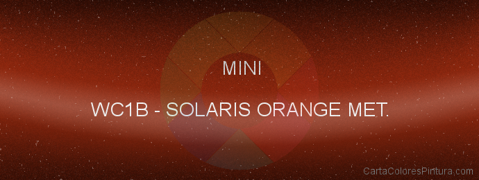 Pintura Mini WC1B Solaris Orange Met.