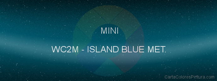 Pintura Mini WC2M Island Blue Met.