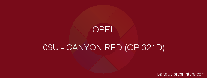 Pintura Opel 09U Canyon Red (op 321d)