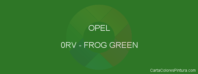 Pintura Opel 0RV Frog Green