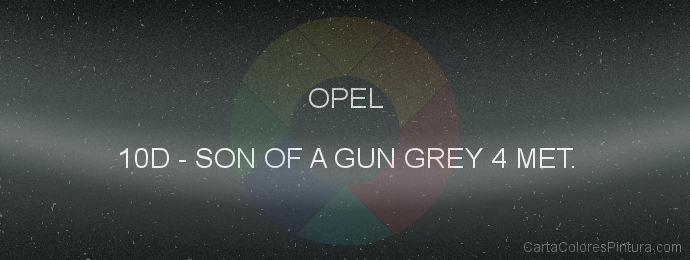 Pintura Opel 10D Son Of A Gun Grey 4 Met.