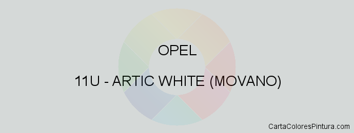 Pintura Opel 11U Artic White (movano)