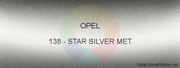 Pintura Opel 138 Star Silver Met.