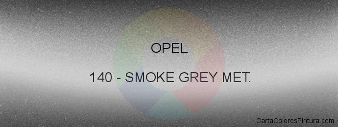 Pintura Opel 140 Smoke Grey Met.