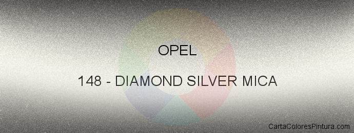 Pintura Opel 148 Diamond Silver Mica