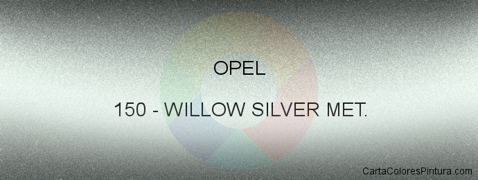 Pintura Opel 150 Willow Silver Met.