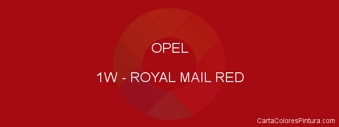 Pintura Opel 1W Royal Mail Red