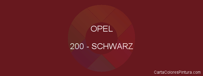 Pintura Opel 200 Schwarz