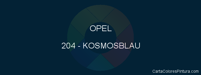 Pintura Opel 204 Kosmosblau