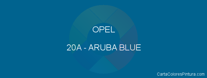 Pintura Opel 20A Aruba Blue