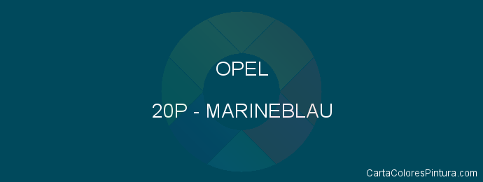 Pintura Opel 20P Marineblau