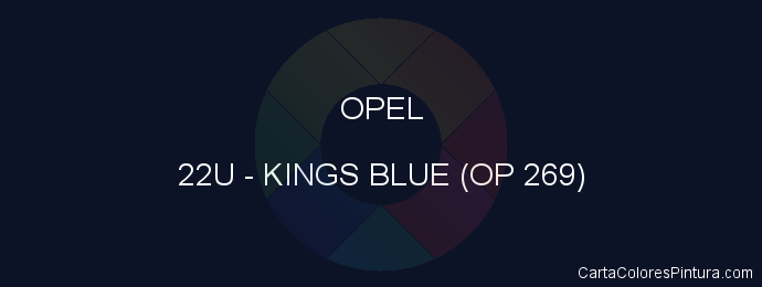 Pintura Opel 22U Kings Blue (op 269)