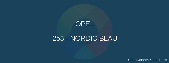 Pintura Opel 253 Nordic Blau