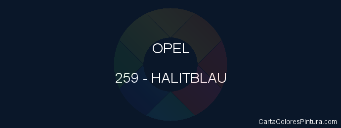 Pintura Opel 259 Halitblau