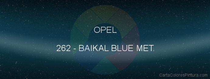 Pintura Opel 262 Baikal Blue Met.