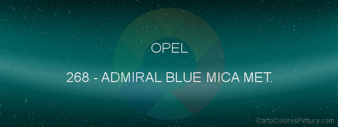 Pintura Opel 268 Admiral Blue Mica Met.
