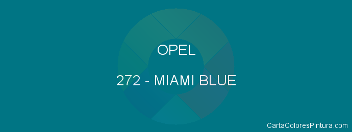 Pintura Opel 272 Miami Blue