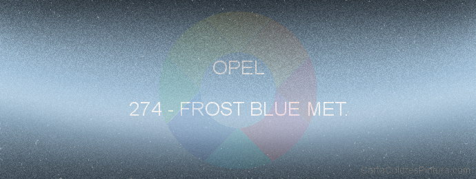 Pintura Opel 274 Frost Blue Met.