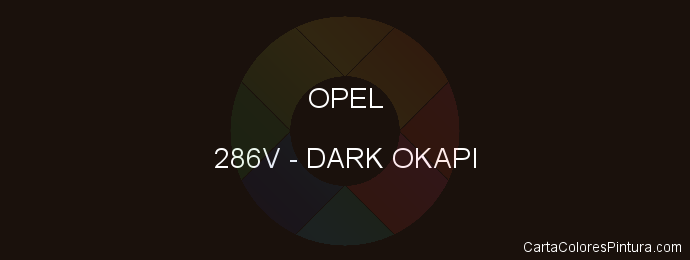 Pintura Opel 286V Dark Okapi