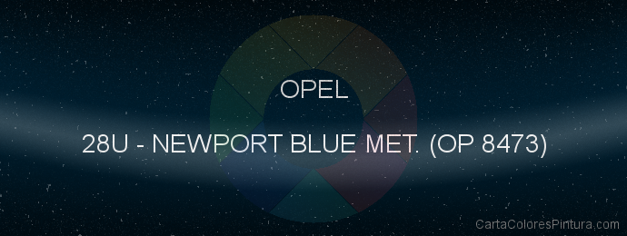 Pintura Opel 28U Newport Blue Met. (op 8473)