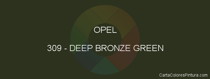 Pintura Opel 309 Deep Bronze Green