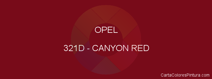 Pintura Opel 321D Canyon Red