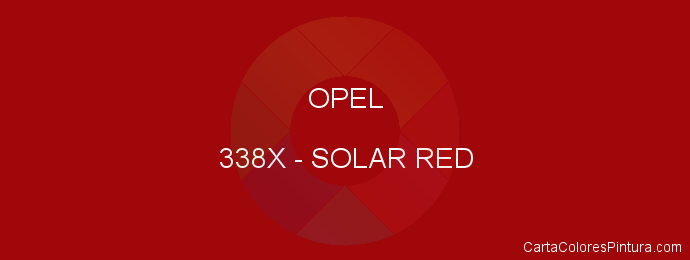 Pintura Opel 338X Solar Red