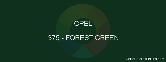 Pintura Opel 375 Forest Green