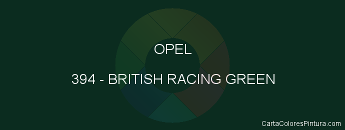 Pintura Opel 394 British Racing Green