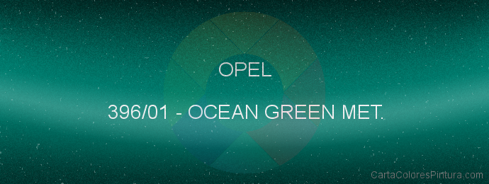 Pintura Opel 396/01 Ocean Green Met.
