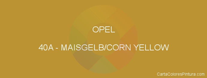 Pintura Opel 40A Maisgelb/corn Yellow