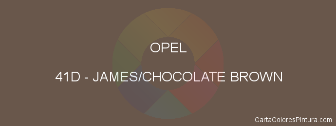 Pintura Opel 41D James/chocolate Brown