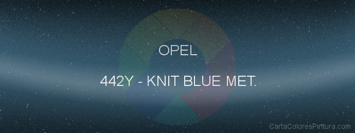 Pintura Opel 442Y Knit Blue Met.