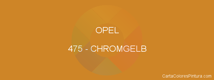 Pintura Opel 475 Chromgelb