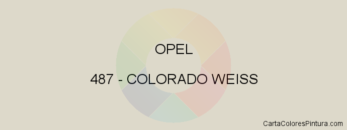 Pintura Opel 487 Colorado Weiss